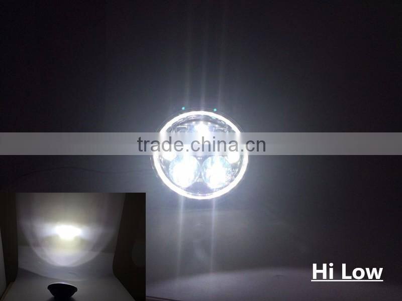 7" Round Chrome Full LED Halo Projector Headlights Lamps Wrangler TJ, JK, CJ, Harley Motorcycle bike