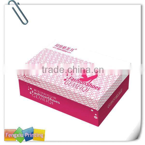 Cardboard Color Shoe Box with Lid