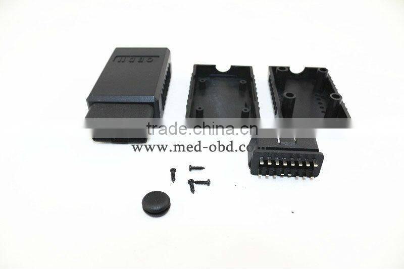 ELM327 OBD2 Connector J1962m Plug with Enclosure 16pin Male Connector