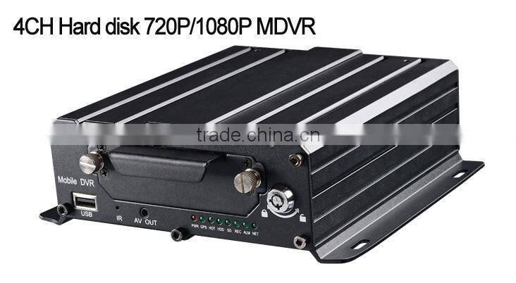 4 channel 128GB Sd Card bus DVR with 720p ahd camera input .