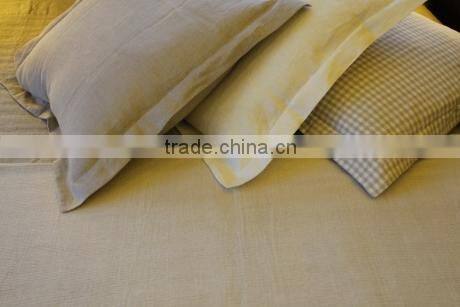 Corrugated linen cotton fabric