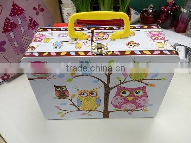 250x170x100mm handle tin box