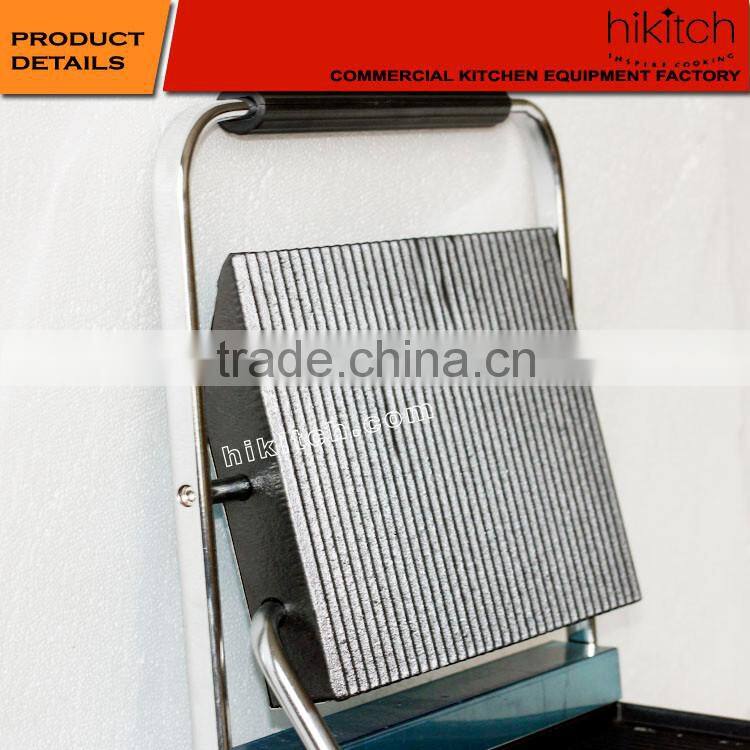 Stainless Steel Griddle Counter Top No- Stick electric panini grill in Guangzhou