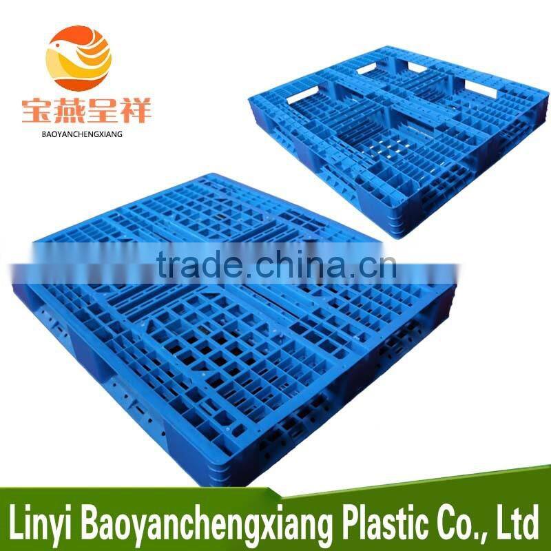 Innovative Euro Size Plastic Pallet with Steel Tube for Warehouse Storage