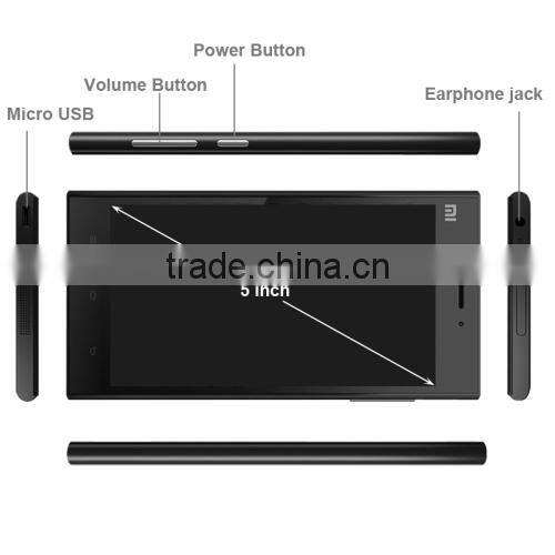 Original Quad Core Xiaomi Mi 3 64GB Black 3G smart phone