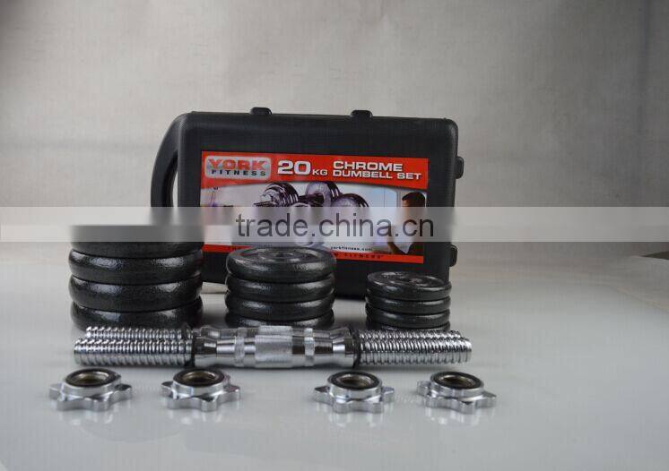 2015 new design 15kg 20 kg 30kg black painting Adjustable dumbbell set