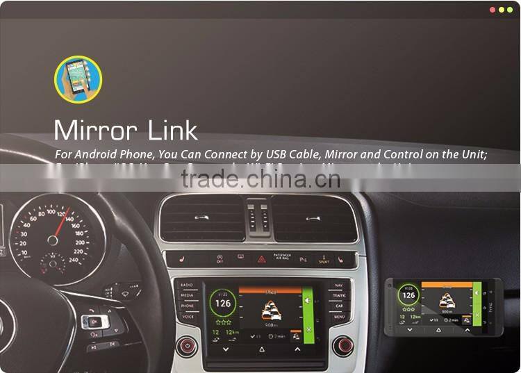 Android Double Din Car Stereo With 3G Dongle Bluetooth Mirror-link WiFi TPMS DAB+ for 6.2 Inch Universal Cars