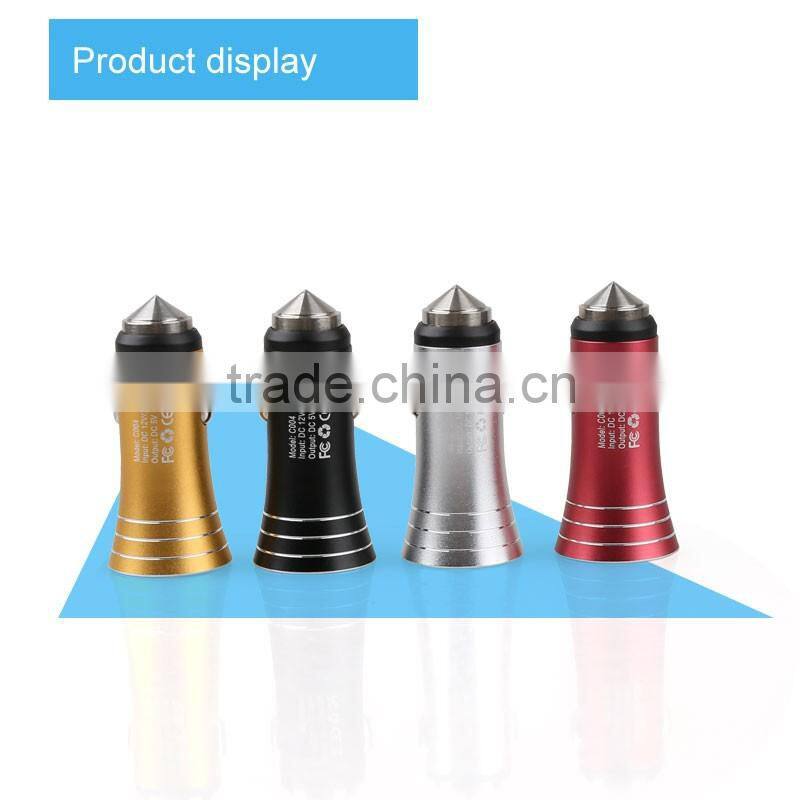 Portable phone accessory car charger travel charger with 2 USB