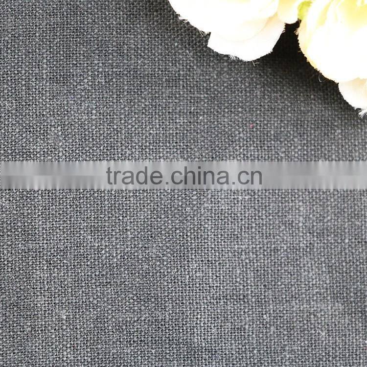 55% rayon 45% linen viscose blended linen viscose woven solid fabric mill for dress linen viscose fabric
