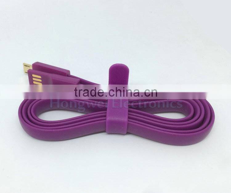 3ft flat USB charger cable USB laptop self charger cable for Samsung