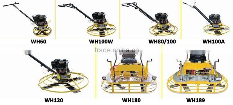 WH180 gasoline power concrete ride on power trowel