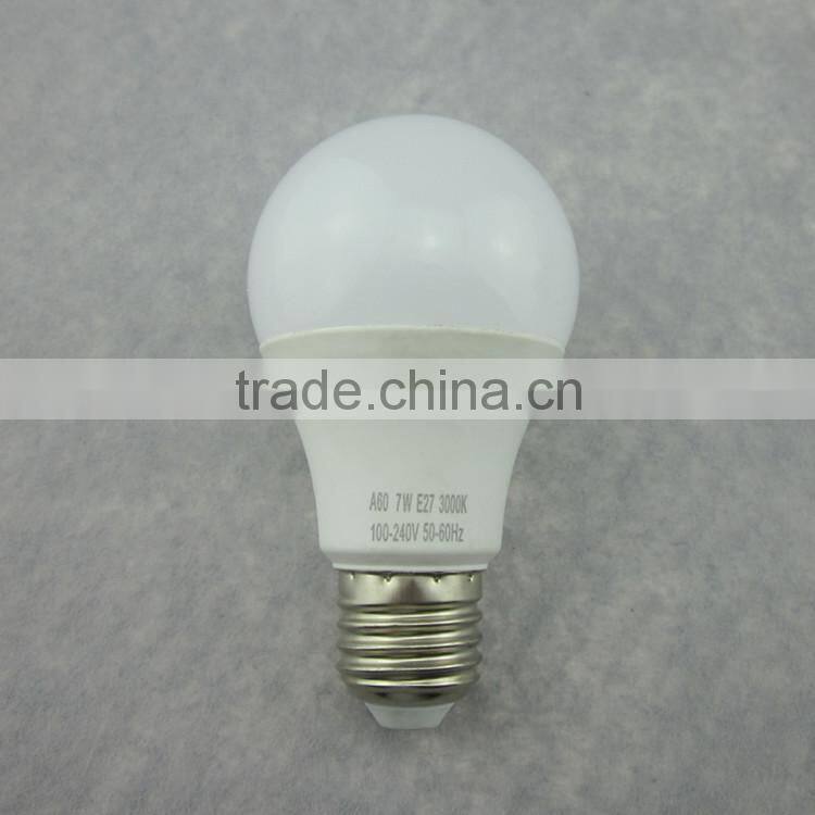 7w dimming 60mm diameter soft white 2700k 220v e27 bulb led