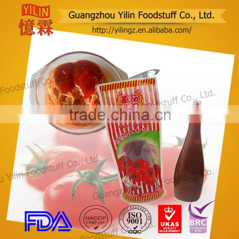 310g squeeze bottle tomato ketchup Yilin brands China