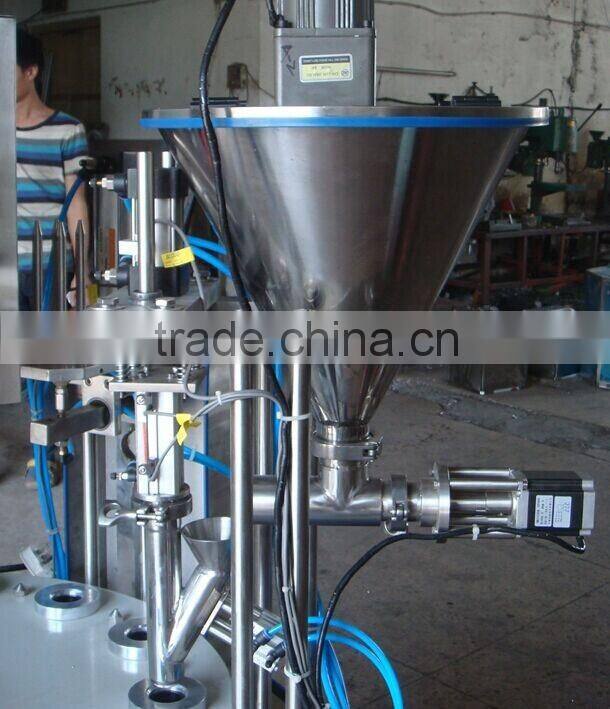 Rotary K-cup coffee capsule filling sealing machine