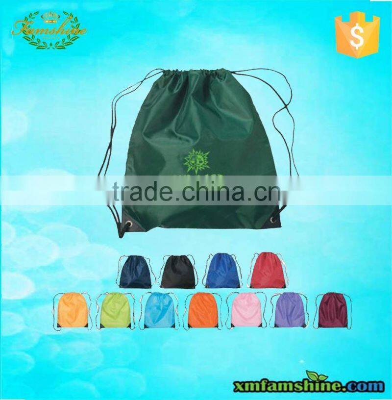 customized polyester drawstring shopping bag