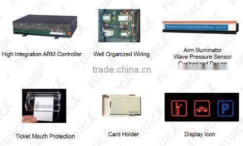 Vehicle barrier access control parking system with RFID tags label FJC-T6