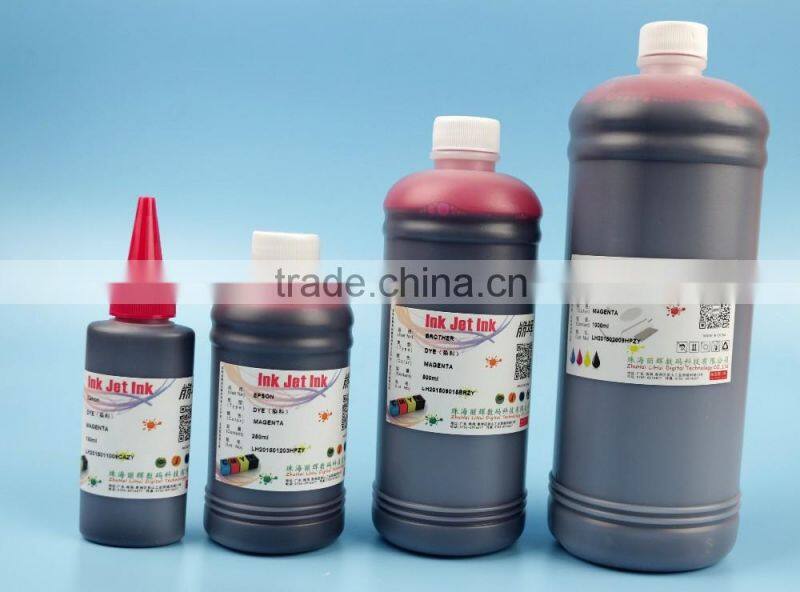 250ml 500ml 1000ml bottled water based dye ink for brother LC15E MFC-J6990CDW