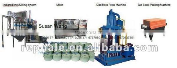 CE marked animal licking salt block machine