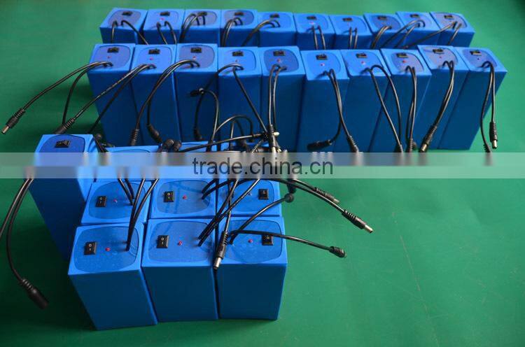 OEM/ODM factory 12v battery power pack 7.2ah for LED light ot other electric device