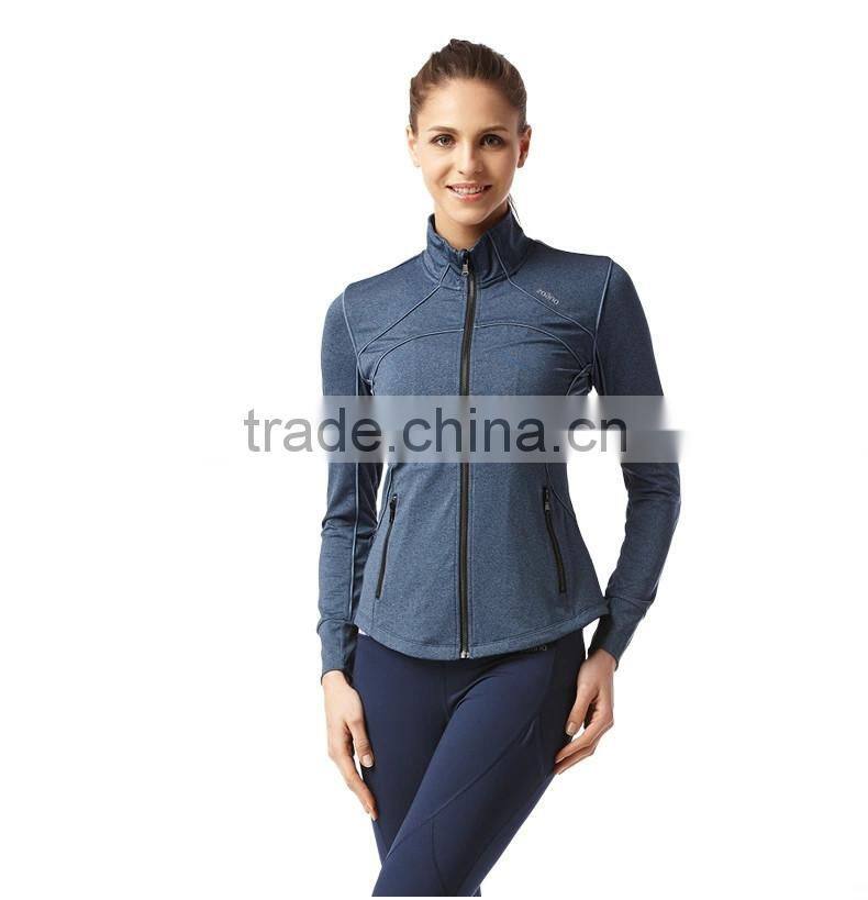 2016 wholesale OEM women fashional sport jacket/high spandex jacket