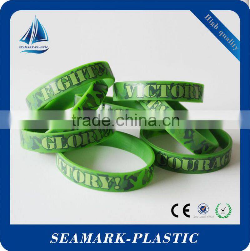 2016 best selling cheap silicone wristbands with logo debossed