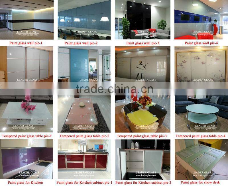 6mm White lacquered glass