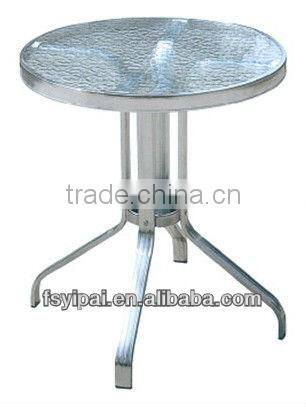 used aluminum frame glass hotel table YT40