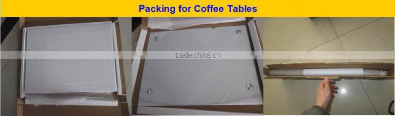 Cheap Glass top teardrop side coffee table