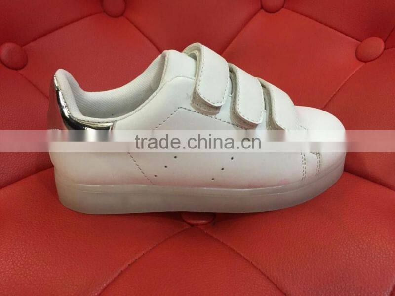 Hot selling led light kids sneaker shoes with USB charge led light up kids shoes