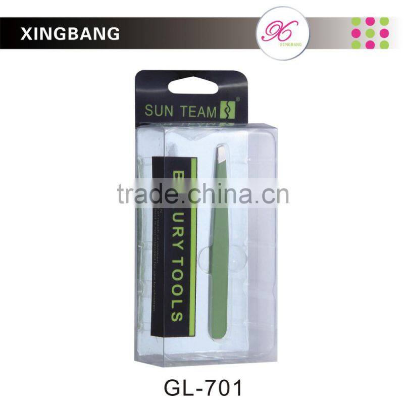 promotional wholesale cosmetic stainless steel eyebrow tweezer for personal care