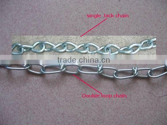 Chinli factory Galvanized Weldless single jack chain