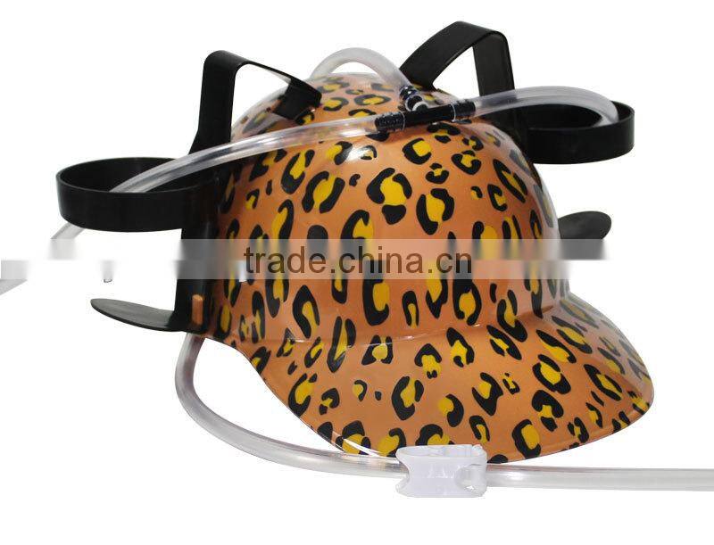 Promotional blue dringking hat beer cap drink cap with light