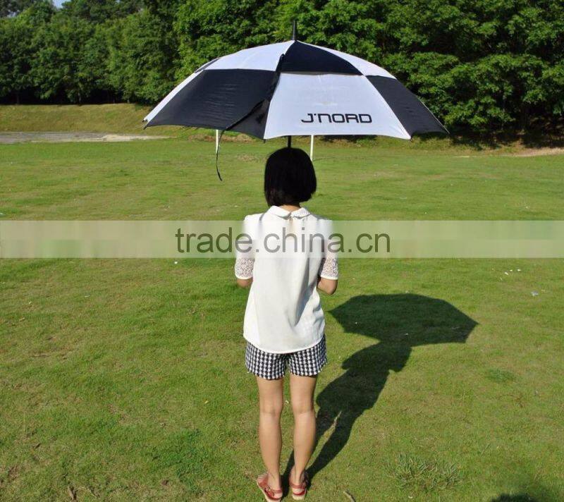 30 inch xiamen factory auto golf fiberglass umbrella