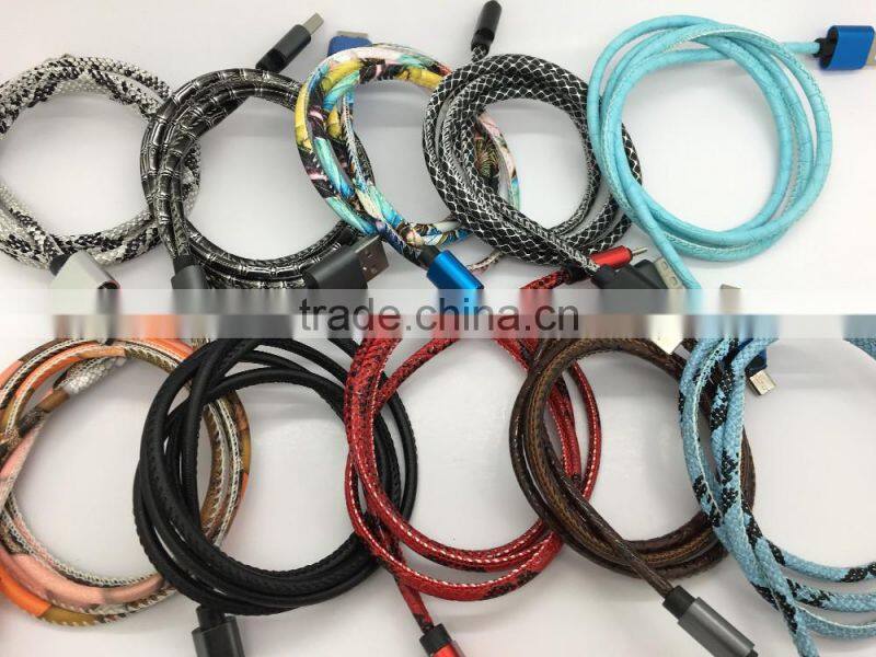 Braided Micro USB Charger Cable 1M 3FT 2M 6FT Data Sync Fabric Nylon Charging Cable Cord Line For smart phone