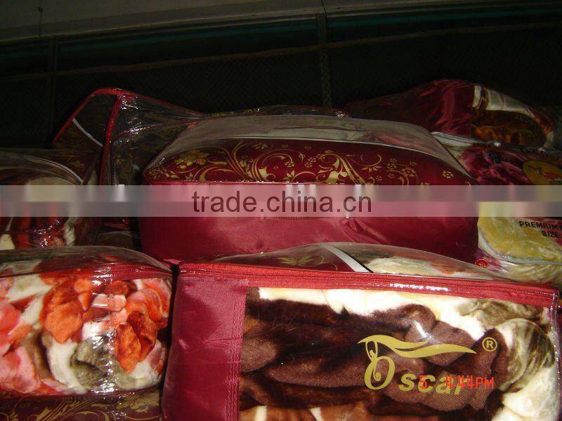 100% polyester animal printed mink blanket