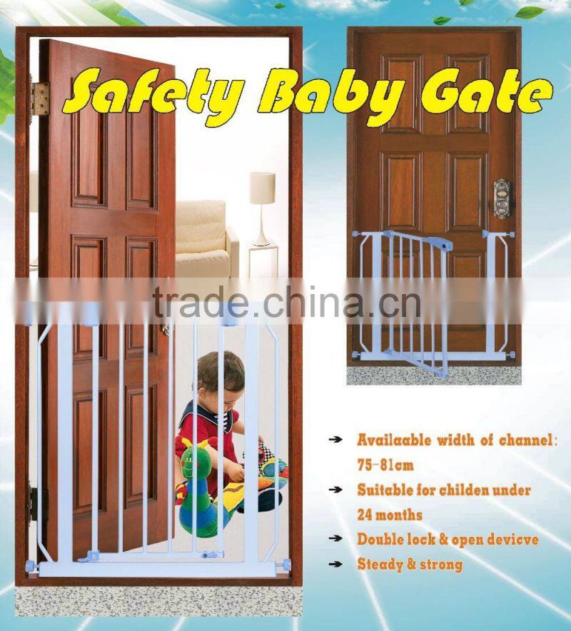 2015 SG02 with steel tube and ABS material pass en1930 for eu market baby safety gate