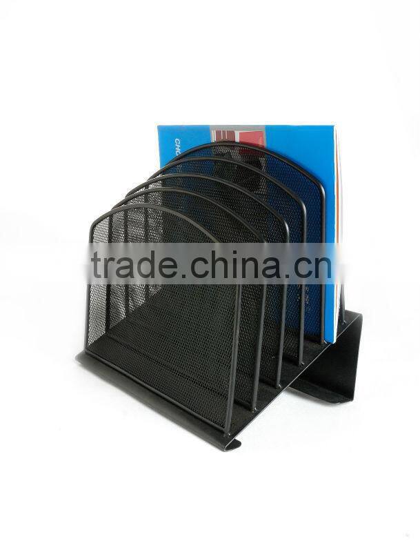 metal wire office five compartment desk organizer document tray