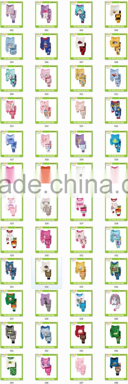 children clothes girls lovely pink pajamas baby cat styling cute sleepwear kids funny pyjamas OEM&ODM