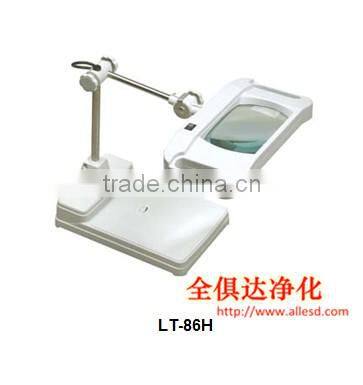 Desk-clamp Rectangle Fluorescent Magnifying Lamp