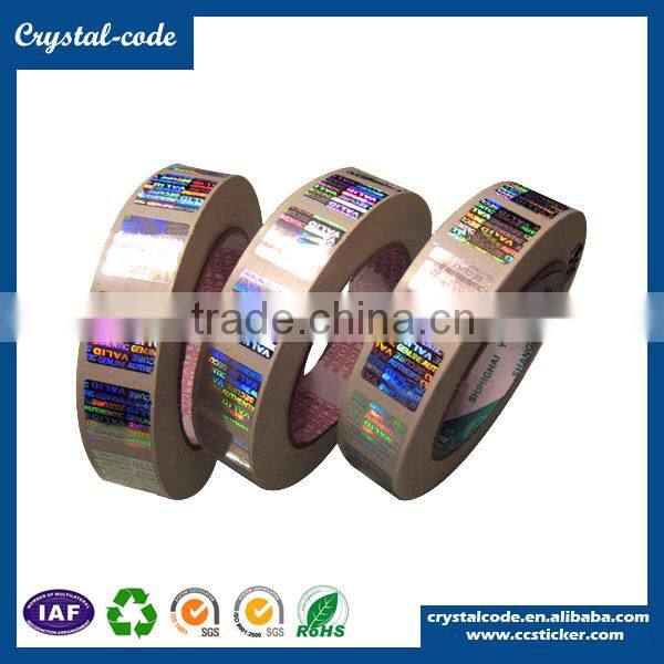 Vivid colour UV printing gift usage anti-fake oem hologram sticker