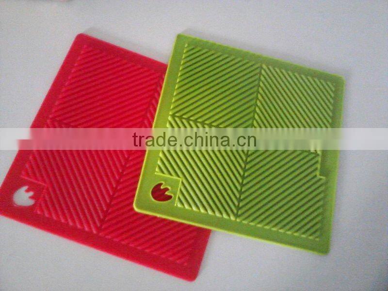 Square Shape Heat Insulation Table Silicon Cooking Mat For Baking