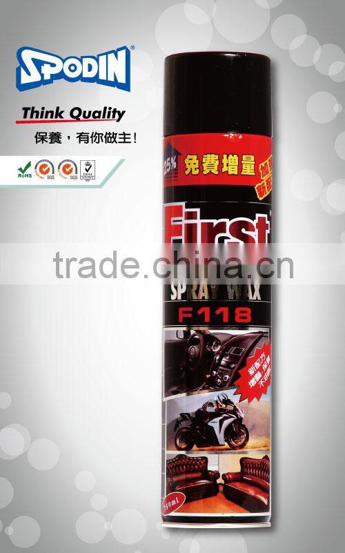 First Spray Wax Liquid Wax Silicone Spray for Car Dashboard