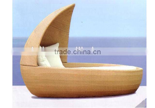 all weather wicker rattan pool lounger