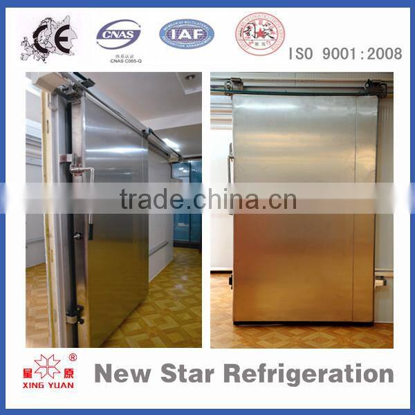 100mm door leaf cold store room sliding door with pu panel