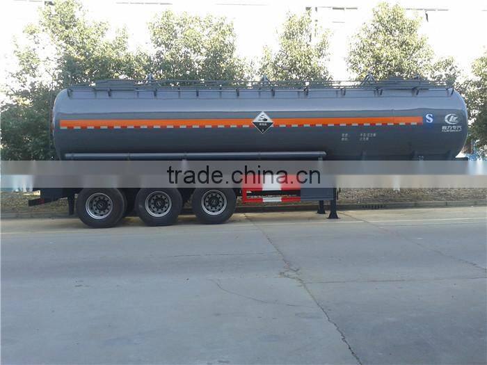 China direct factory chemical tank truck China brand 3axles oil tanker carrier