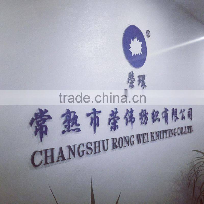 indigo dyed denim cvc jersey