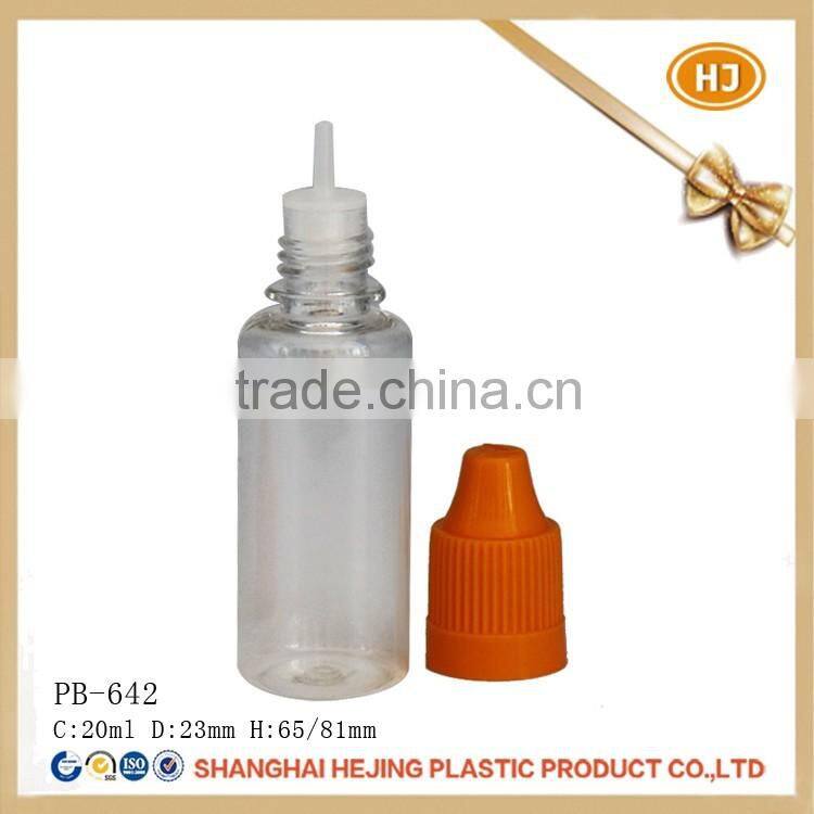 20ml plastic dropper bottle with child proof cap