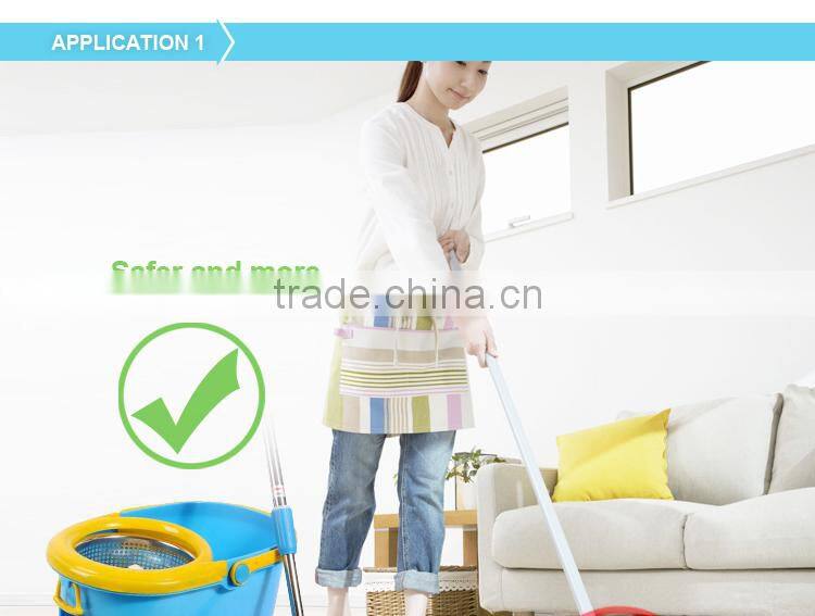 Aluminum mop handle floor mop easy mop plastic mop and broom holder
