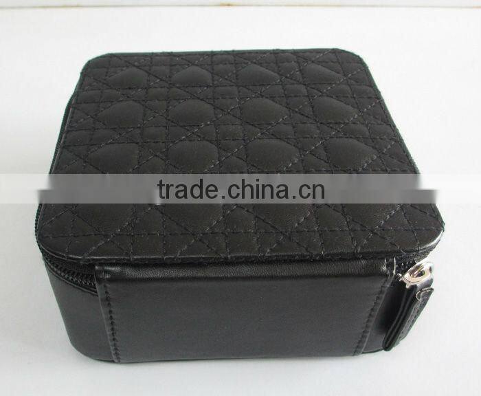PU quilted cover cosmetic case