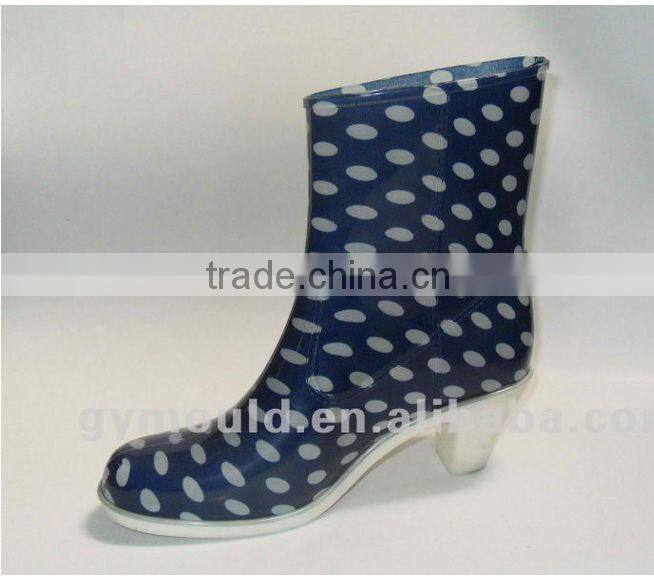 Fashion High heel Rain Boots for women
